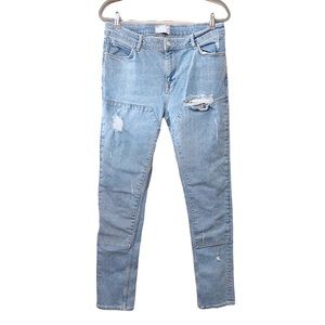 ASOS Design Distressed Patchwork Jeans